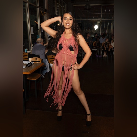 Handmade Macrame Crochet Dress - Picture 1 of 15